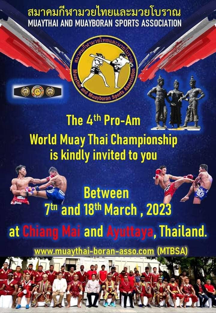 WORLD CHAMPIONSHIP MUAY THAI  MTBSA<BR>CHIANG MAI THAILAND